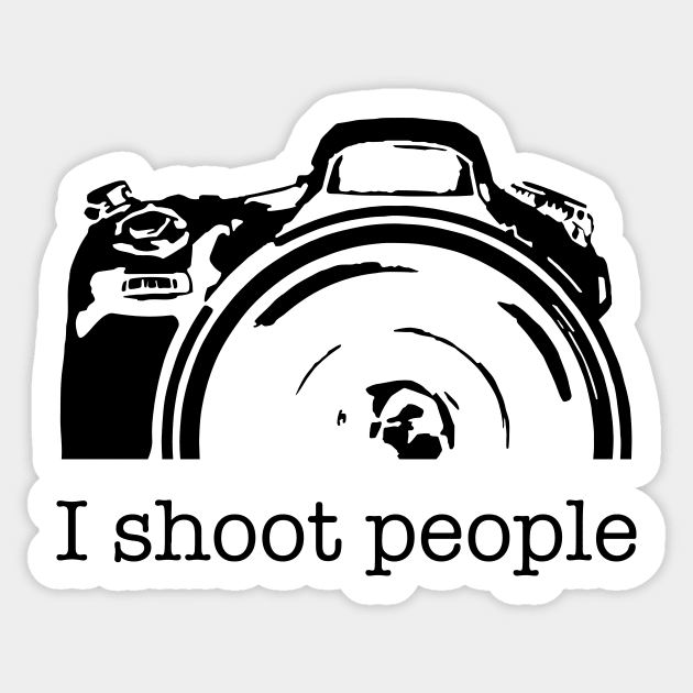 I Shoot People Camera Photography Funny Sticker by LucentJourneys